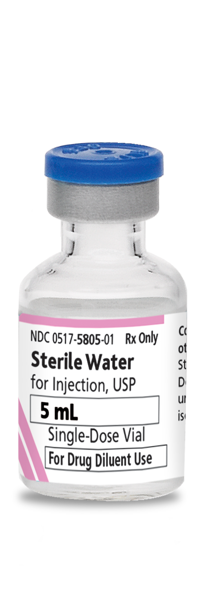 Sterile Water Inj USP 5 Ml 5805 01 Vial